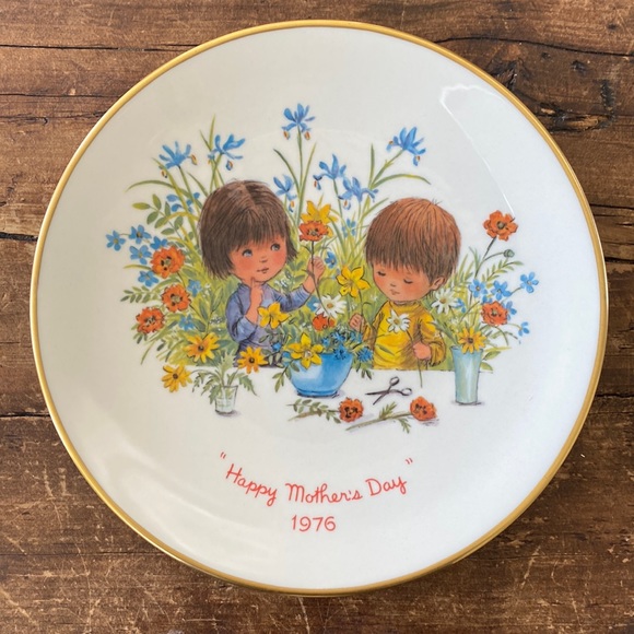 Gorham Other - 1976 Mother’s Day Fran Mar Moppets Collectible Plate.